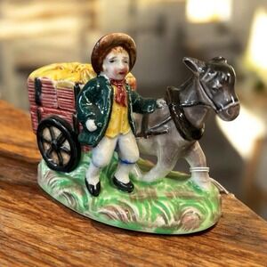 VINTAGE 1930's Japanese Donkey and Cart Salt & Pepper Shaker